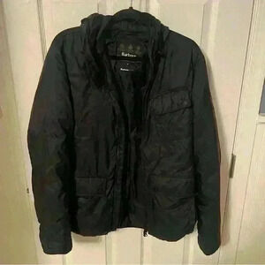 Barbour International Fibre Down Jacket Women's Medium SS17 Black Catcher Quilt